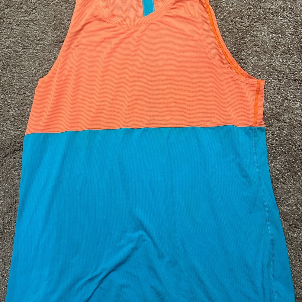 Orange and Blue Sleeveless Top Lululemon